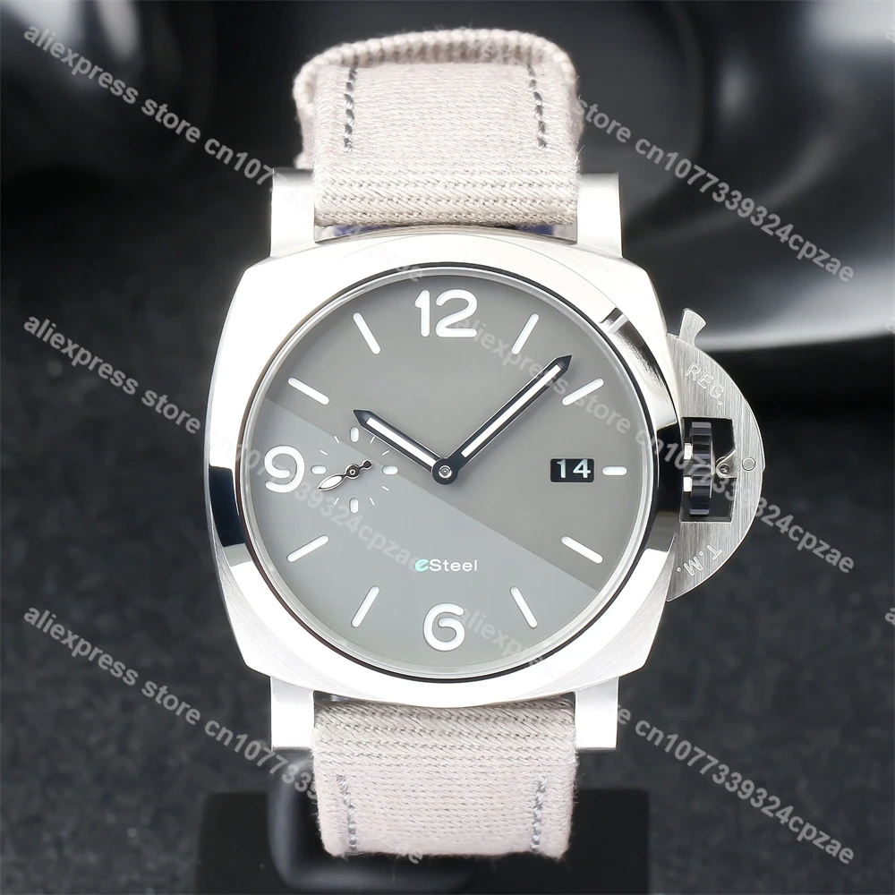 

Мужские наручные часы с автоматическим переходом даты и градиентным циферблатом, 43 мм, текстильный ремешок, relogios masculino, новинка 2023