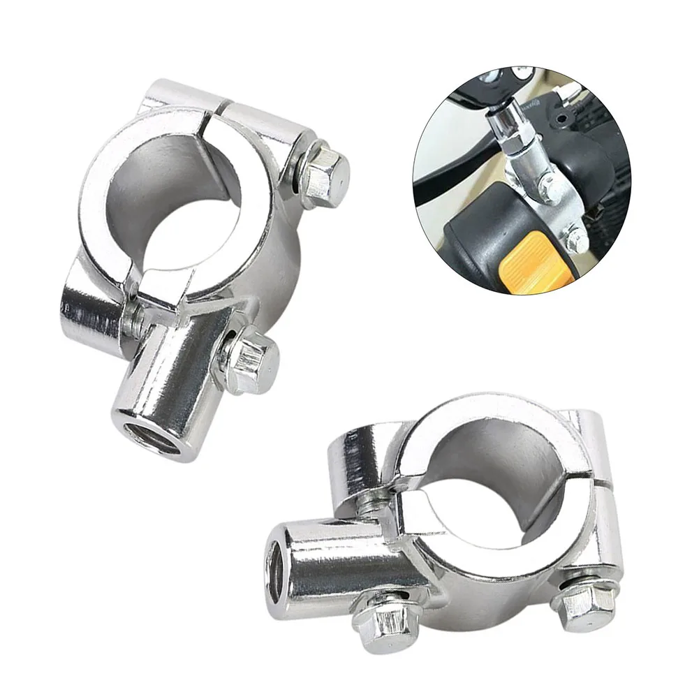 

Mirror Bracket Durable Universal Motorcycle Handle Bar Mirror Mount Holder Clamp Adaptor 7/8 Easy Installation