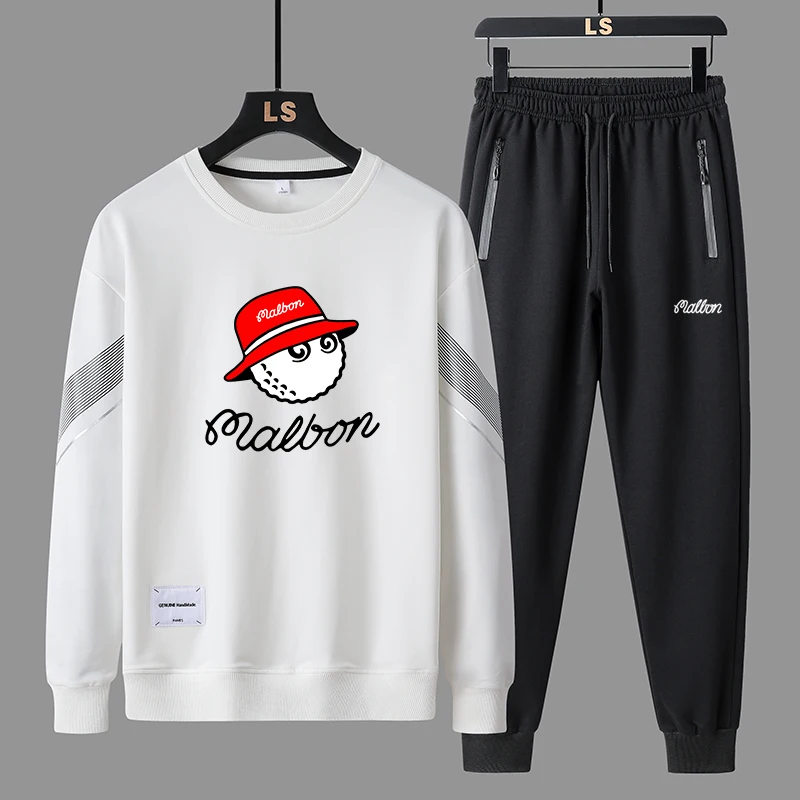 Men's Golf Leisure Sports Set Men's Sweater Set Youth Sports Set Plus Size Long Sleeve Set fashion Chaopai Jogging casual suit