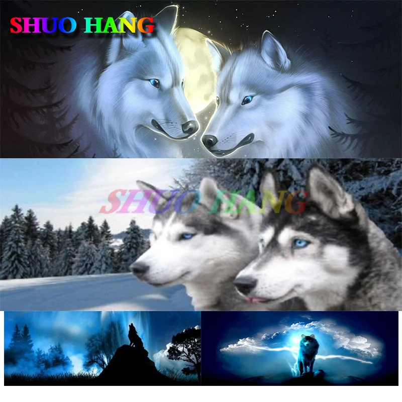 Виниловая наклейка с изображением воющего Волка Луны Галактики автомобильные