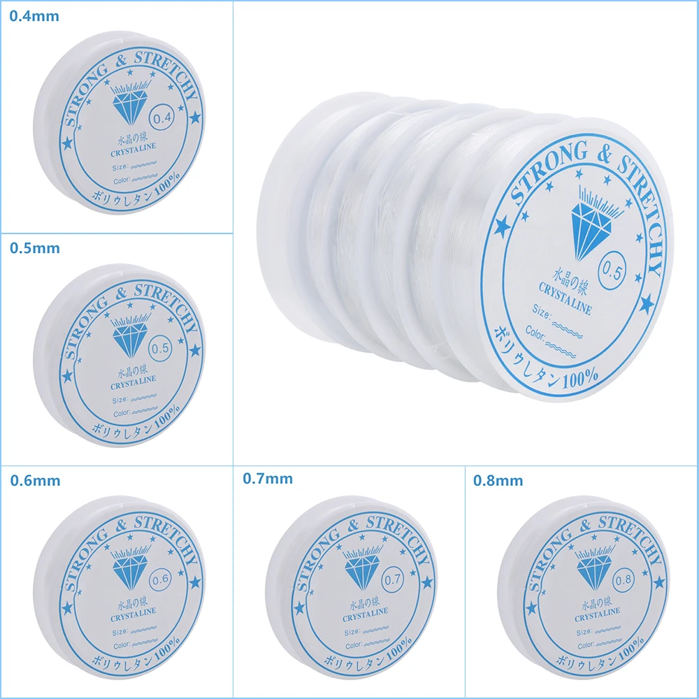 Лента эластичная прозрачная для украшений сделай сам 5-12 м 0 4-1 мм - купить по