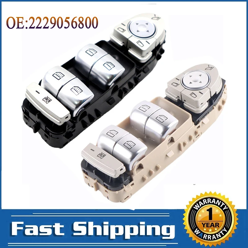 

A2229056800 Front Left Driver Window Lifter Button Switch Controller for Mercedes Benz C63 C300 GLC300 2015 2016 2017 Auto Parts