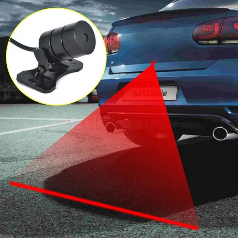 Купи Car Motorcycle Laser Fog Light Anti Collision Tail Braking Signal Warning Lamp за 38 рублей в магазине AliExpress