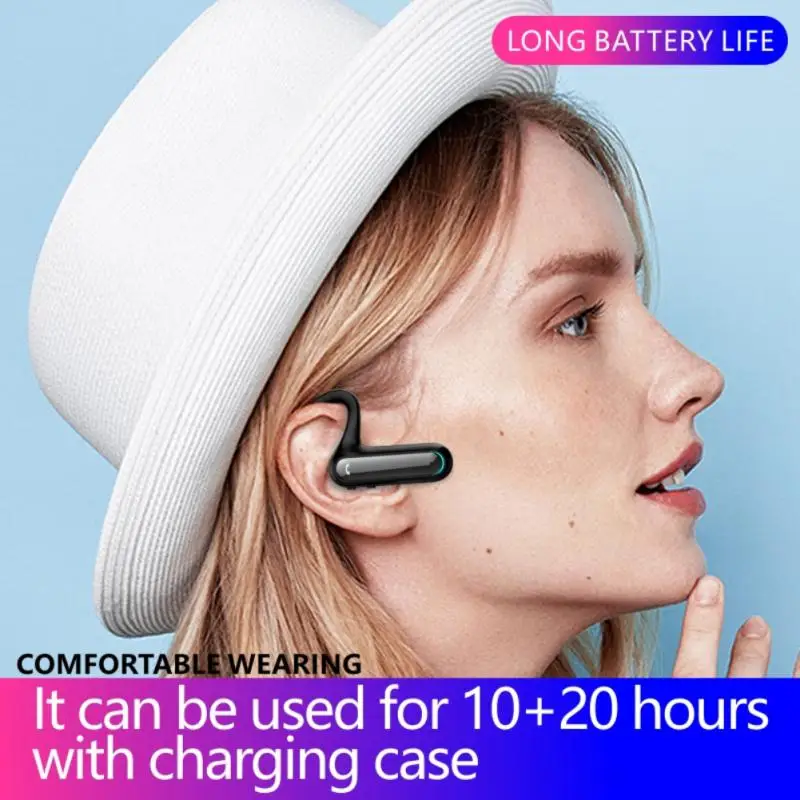 

Stereo Tws Earphones Bluetooth-compatible Non-in-ear Headset Voice Assistant Function Wireless Sport Headphone WIth Charging Box