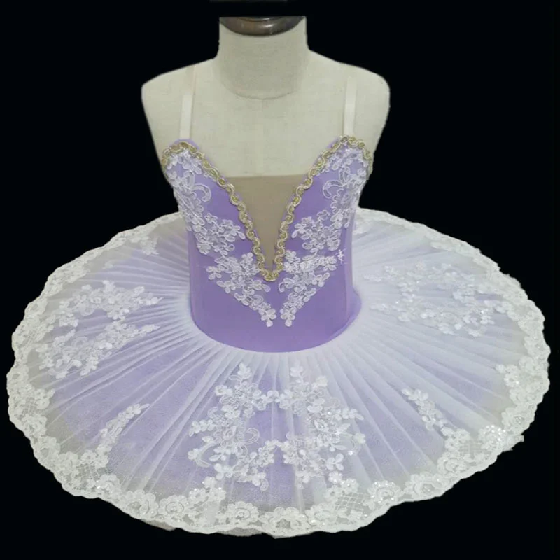 

2022 Purple Ballet Tutu Skirt Ballet Dress Children's Swan Lake Costume Kids Belly Dance Clothing Stage Professional
