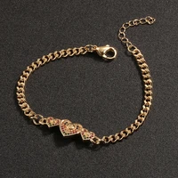2022 new simple fashion jewelry smiley heart shaped womens bracelet ins net red temperament bracelet