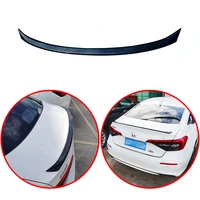 for honda 11th 2021 2022 fe1 civic high quality abs spoiler rear wing glossy black or carbon fiber look body kit