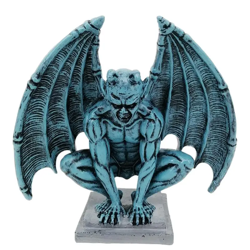 

Готическая статуя Gargoyle, Крылатая садовая статуя Gargoyle, статуя охранника, статуя из искусственной смолы, руки на пол