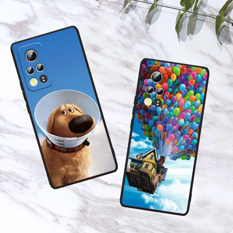 UP Flying House для Honor Play 3E 10X 10i 10 9X 9C 9S 9A 9 8X 8A 7C 7S черный мягкий силиконовый чехол из ТПУ