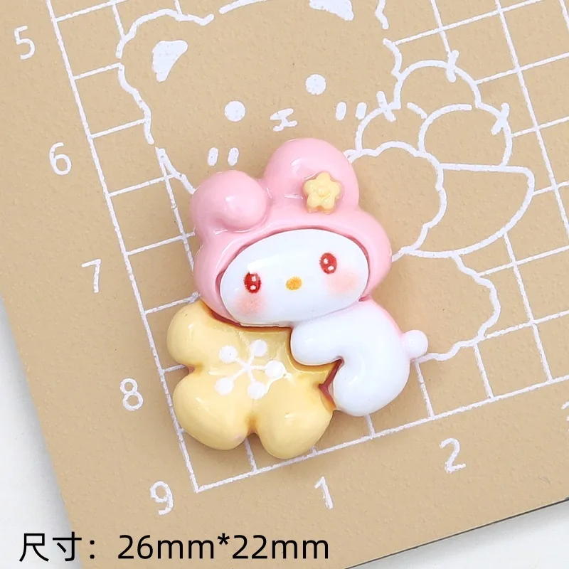 

10 шт. новый мини-цветочный мультяшный животный котенок, серия кроликов, смоляный альбом для вырезок, ювелирные изделия своими руками, детский подарок, шпилька, аксессуары A13