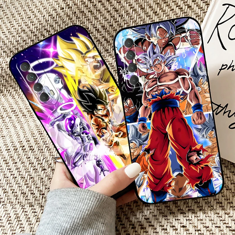 

Dragon Ball Saiyan Phone Case For Huawei P40 P30 P20 P10 Lite Honor 9 10 20 Pro 7X 8X 9X Prime P Smart Z 2021 Funda Black