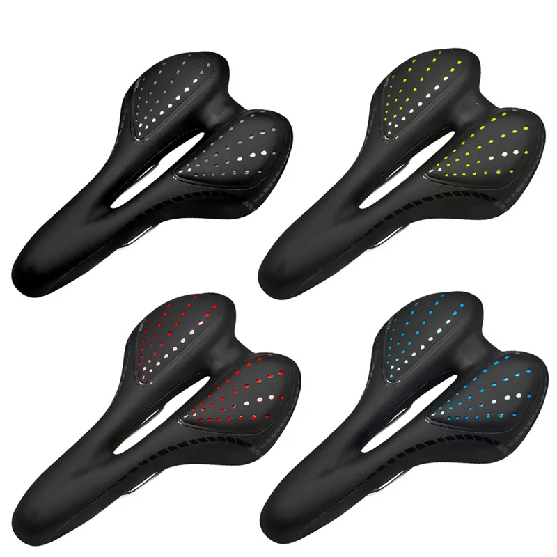 

Сиденье для велосипеда, дорожные стальные направляющие, подушка для горного велосипеда для мужчин, нескользящее сиденье из искусственной к...