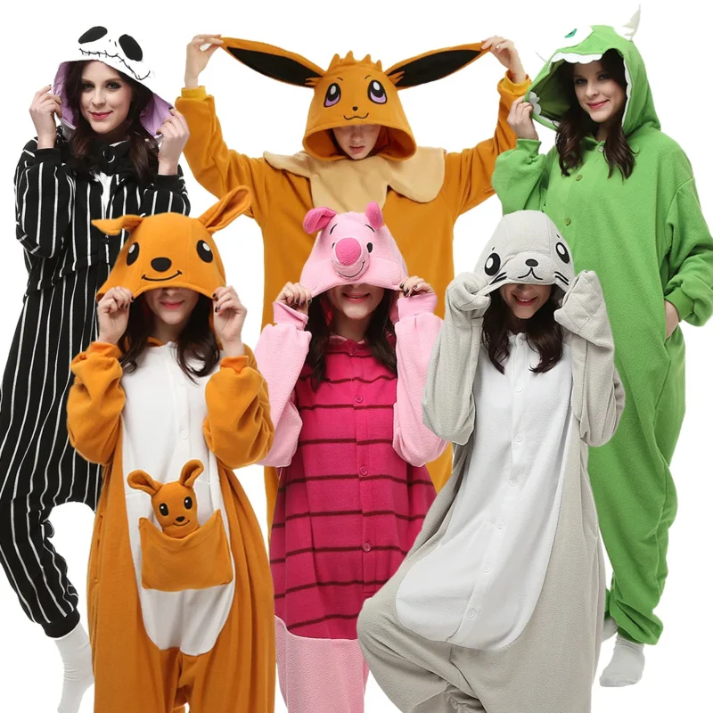 Фото Новинка 2024 года, аниме Monster Moon Elf Kigurumi, комбинезоны для взрослых, женские пижамы с героями мультфильмов, домашняя одежда на Хэллоуин, карнавальный костюм для вечеринки abc №1