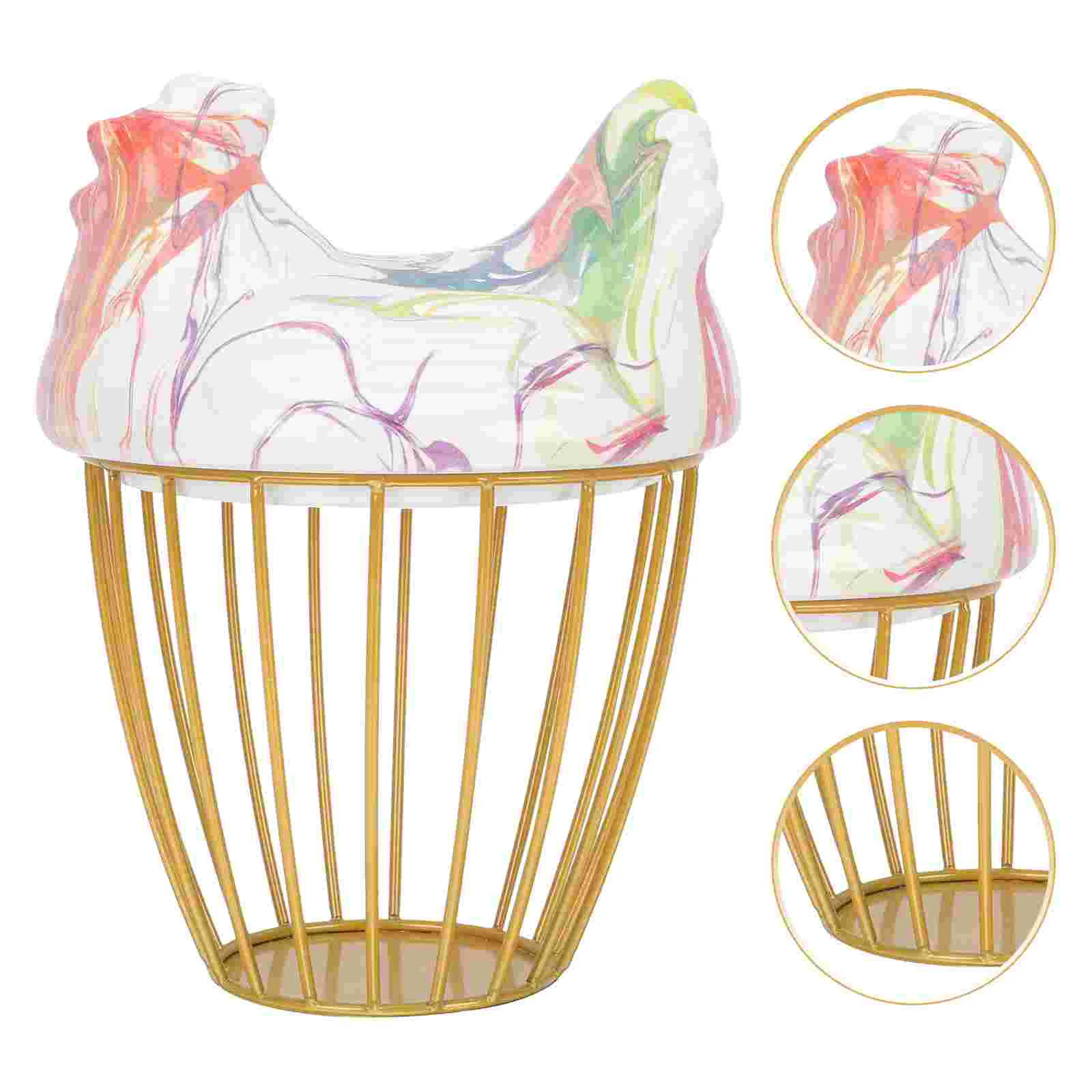 

Basket Egg Wire Storage Holder Metal Fruit Chicken Kitchen Eggs Baskets Organizer Desktop Hen Fresh Gathering Collecting