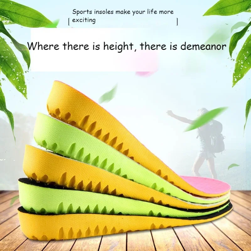 

Freetie Official Store Inner Heightening Insole Sports Shock Absorption Invisible Pad Men's Women's Honeycomb 3cm Breathable New