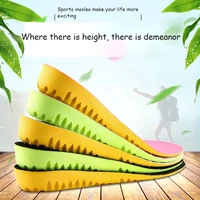 freetie official store inner heightening insole sports shock absorption invisible pad mens womens honeycomb 3cm breathable new