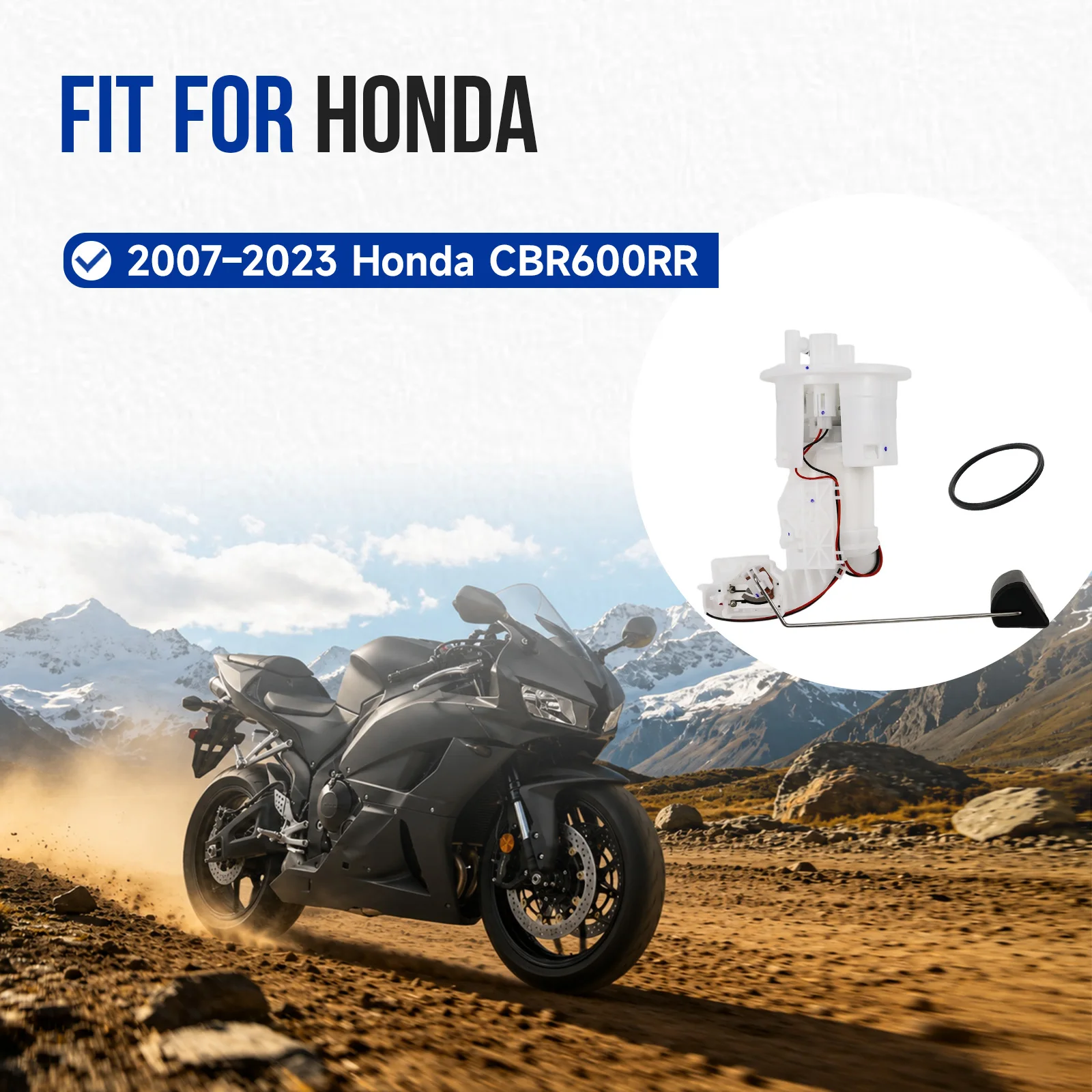 Фото Топливный насос для Honda CBR600R / CBR600RR 2007-2023, CBR1000R / CBR1000RR 2008–2016, 16700-MFJ-D01 №2