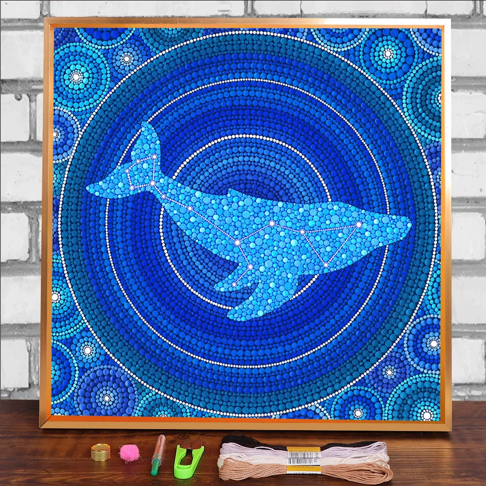 

Холст водорастворимый с принтом пейзажа животного, 11 карат