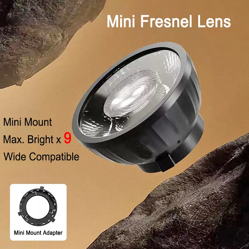 Фото Френелевская линза-фокусиратор Mini Bowens Mount 25 градусов для COB LED видеосветильников Zhiyun Nanlite №2