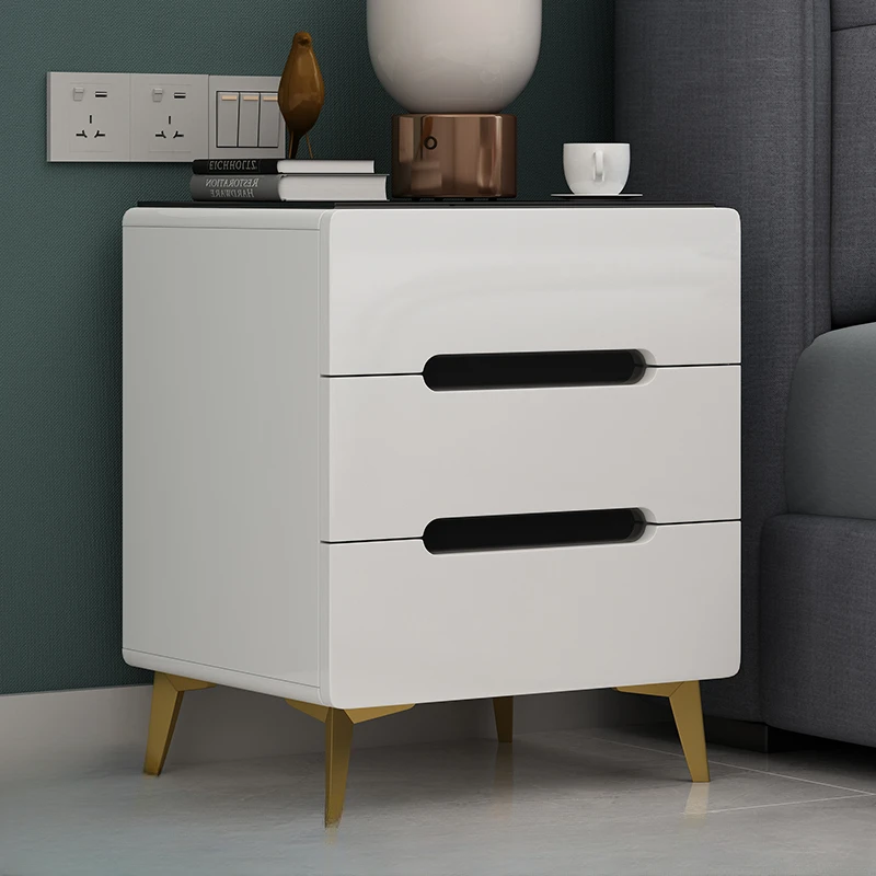 

Bedroom Modern Nordic Nightstands Cabinet Bedside Storage Cabinet Luxury Bedside Storage Cabinet Mesita De Noche Furniture WKNS