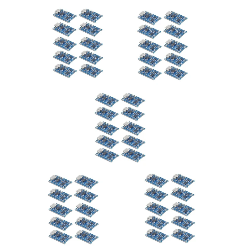 Зарядный Модуль TP4056 с защитой аккумулятора 20 шт. 18650 BMS 5V Micro-USB 1A 186 50 литиевая