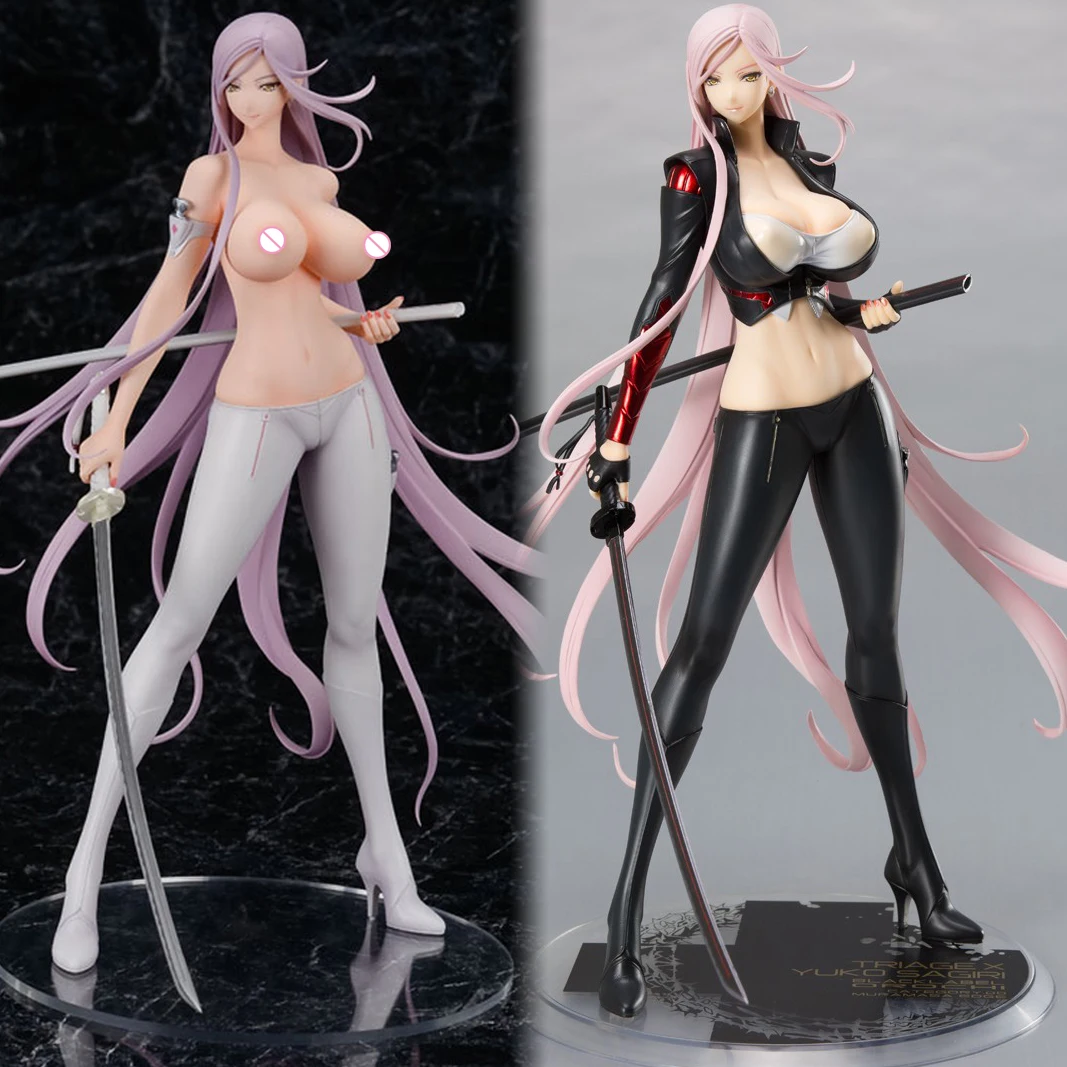 

26CM Anime Orchid Seed Triage X Yuko Sagiri Ver.Darkness Sexy Girl PVC Action Figure Adult Collection Hentai Model Toys Gift