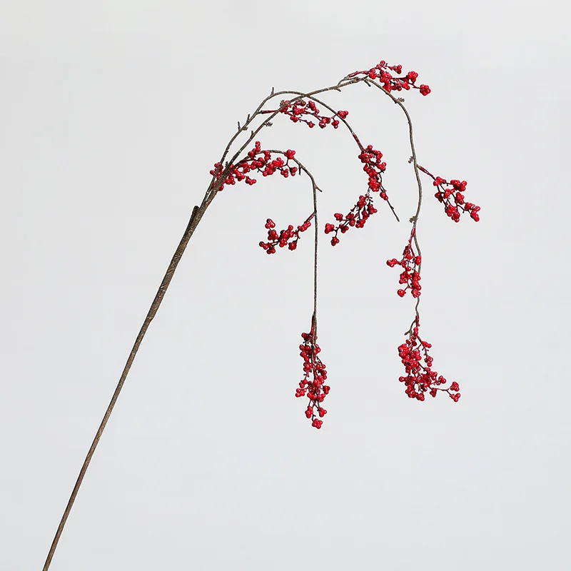 117 см красная ягода пена фрукты висит ротанг Рождество Новый год домашний стол