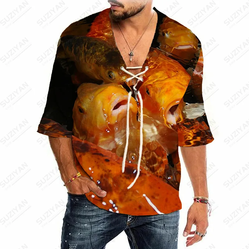 

Korean Shirts Formal Japanese Summer Beautiful Patterns Summer 3D Printing Standard-Fit Wholesale Fashion