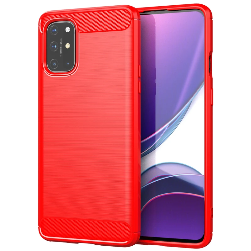 Фото Чехол для OnePlus 8T чехол для Oneplus 8T из углеродного волокна ТПУ мягкий силиконовый защитный чехол для телефона OnePlus 8 Nord N10 8T Fundas №3
