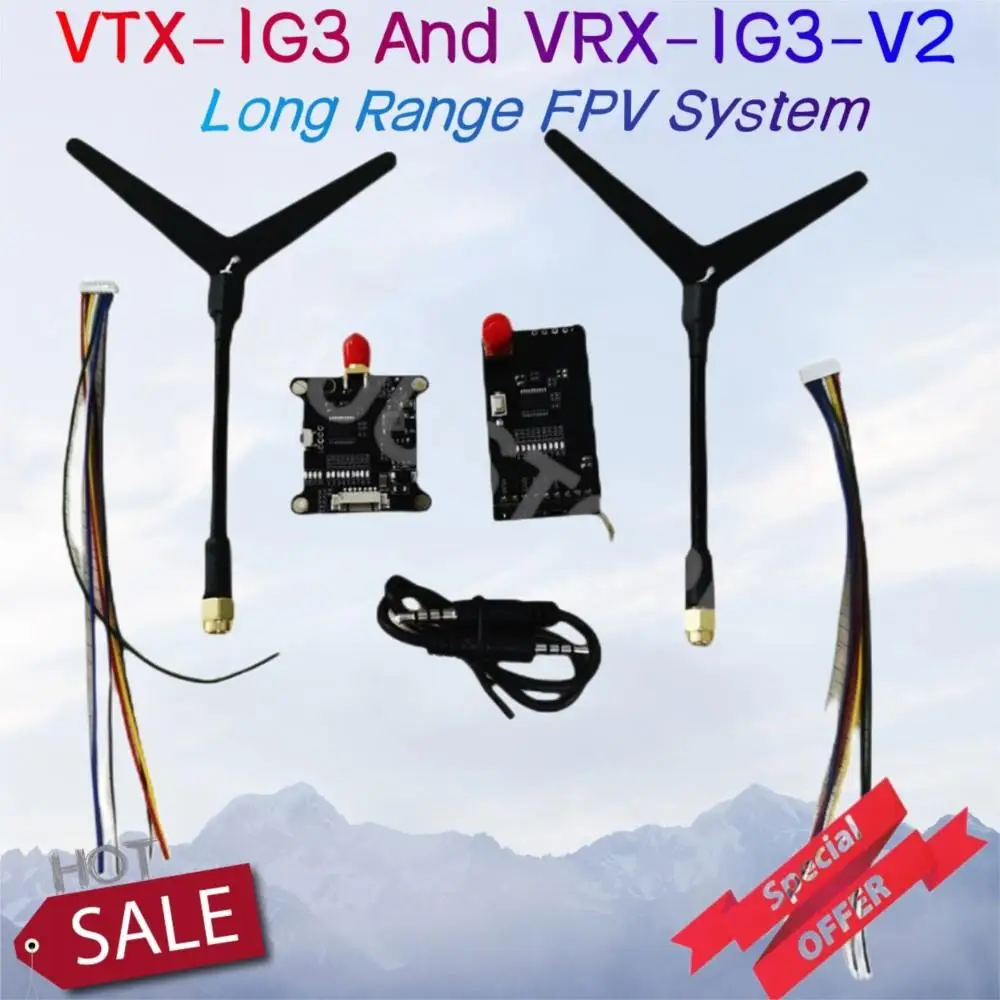 

Видеопередатчик дальнего радиуса действия 1,3 ГГц FPV, фототрансмиттер, VTX-1G3 2CH 9CH Wid Band, видеоприемник для FPV радиоуправляемых гоночных дронов, очков