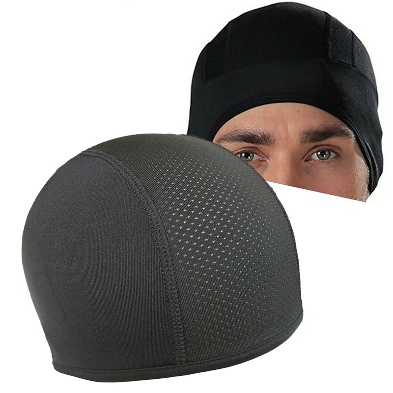 

Helmet Inner Lined Motocross Breathable Hat Sweatband Moisture Wicking Dome Cap Motorcycle Accessories Skull Cap Inner Liner