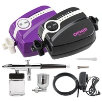 ophir mini air compressor dual action airbrush kits for body painting temporary tattoos ac094ac005