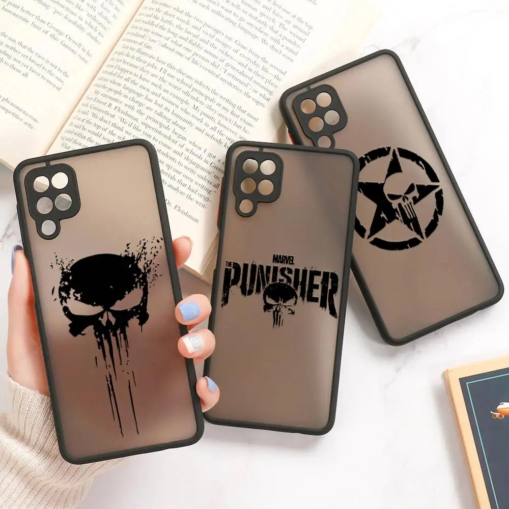

Marvel The Punisher Comics Phone Case For Samsung A30 A30S A50 A70 A01 A02 A03 S A04 M30S M21 M51 M32 Note 20 Clear Matte Covers