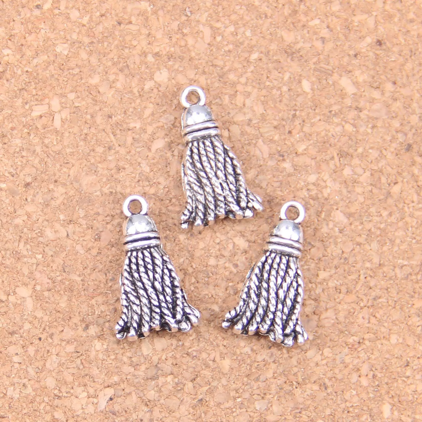 

62 шт. Подвески с кисточками, окантовка 20x1, 2 мм, искусственная, винтажная, DIY для браслета, ожерелья