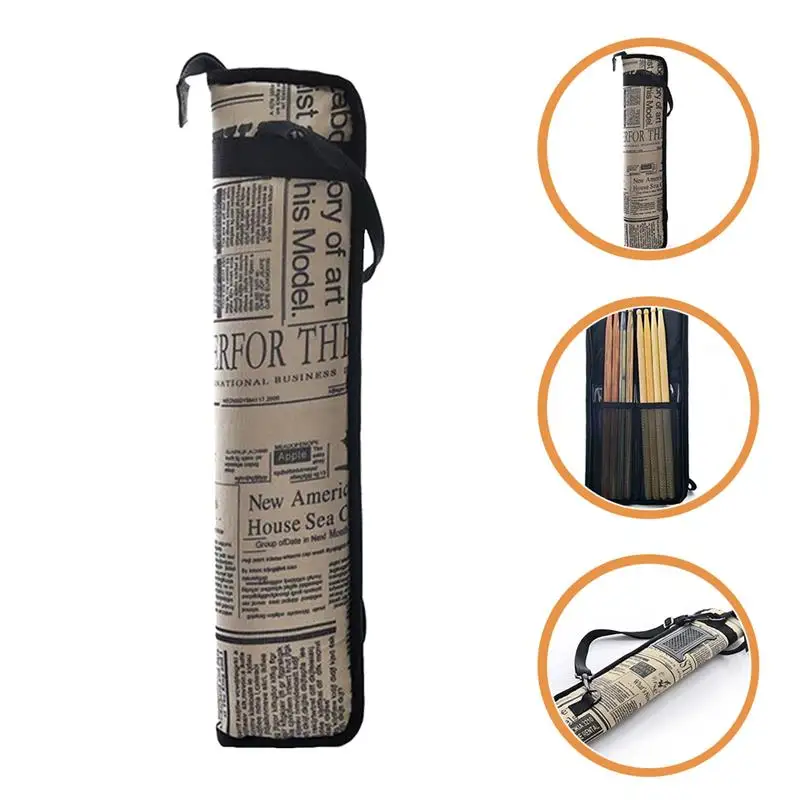 

Drum Drumstick Stick Bag Storage Case Holder Carrying Pouch Percussion Accessory Handbag Mallet Diy Hanging Carrier Drumsticks