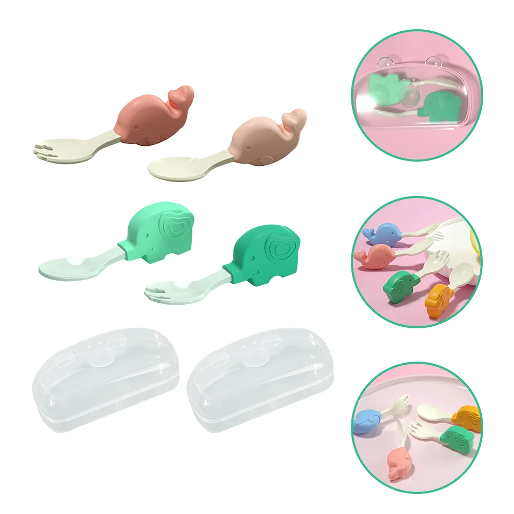 

Complementary Tableware Baby Training Spoon Kids Feeding Essentials Forks Silverware Spoons
