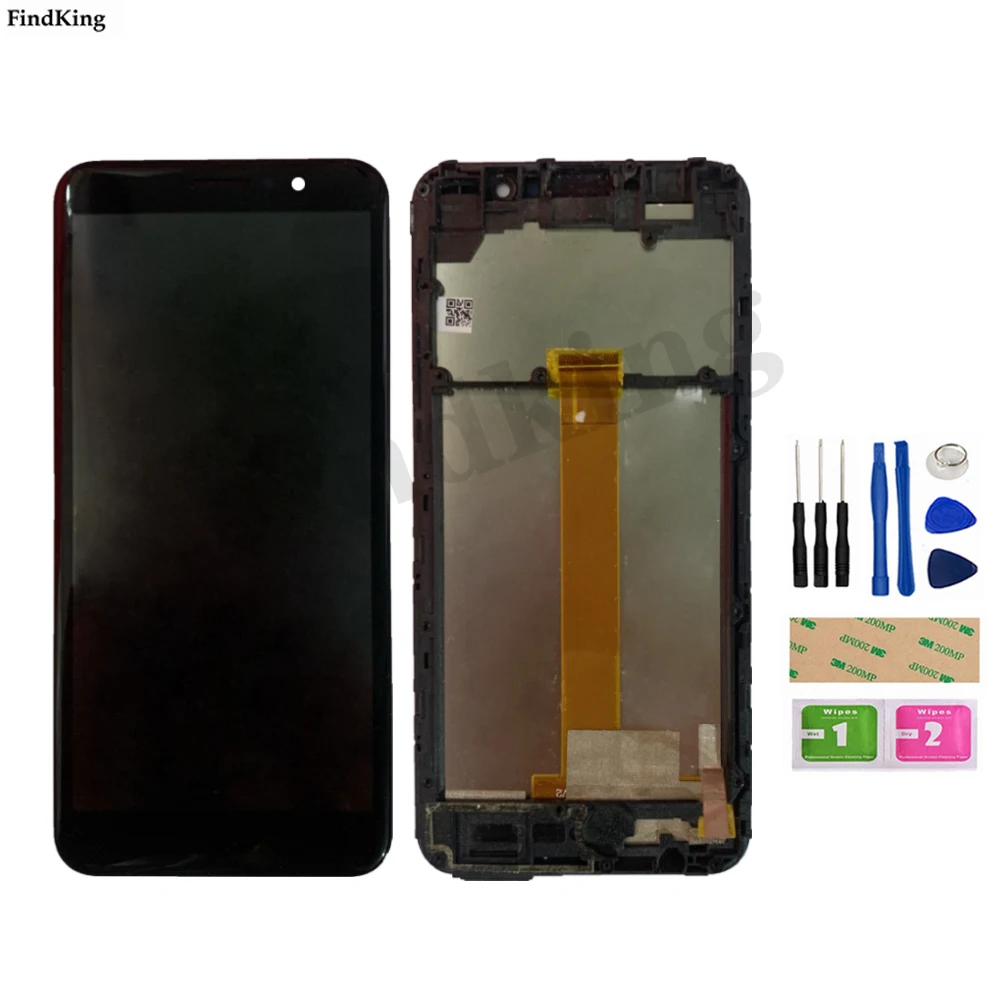 original used lcd screen for cubot j3 pro lcd display with frame touch screen digitizer assembly for cubot j3pro phone free global shipping