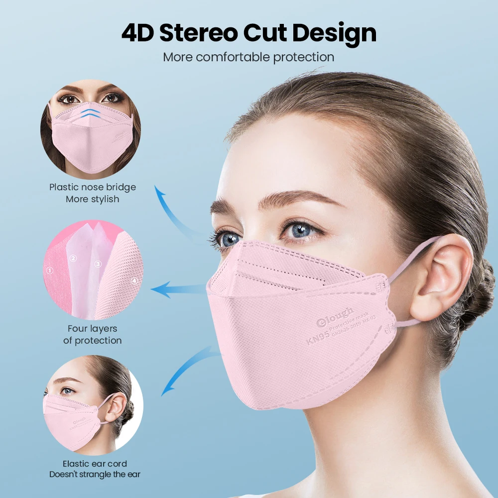 Elough mask fpp2 FFP2mask kn95 mascarillas adulfish ffp2 одобренная защитная маска для туши ресниц mascarilla