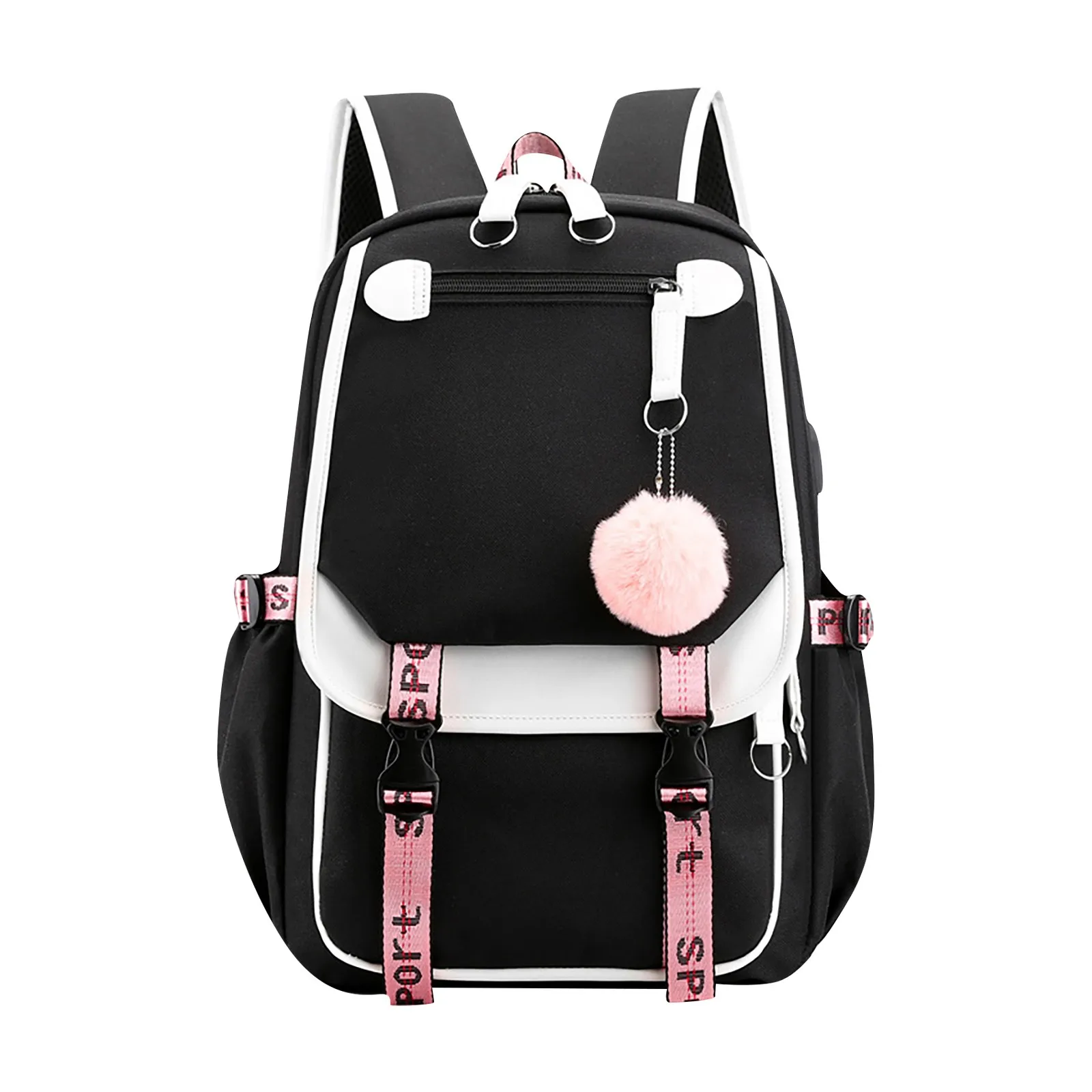 Женский повседневный рюкзак из полиэстера с застежкой-молнией для ноутбуков и