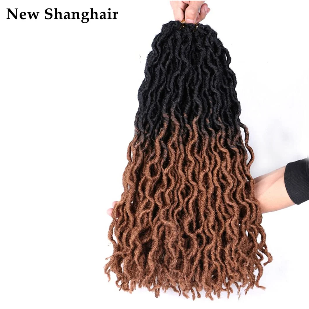 

Goddess Faux locs Crochet Hair Gypsy Locs Crochet Braids Dreadlocks Curly Braiding Hair Extensions 24 Strands/Pack NS18