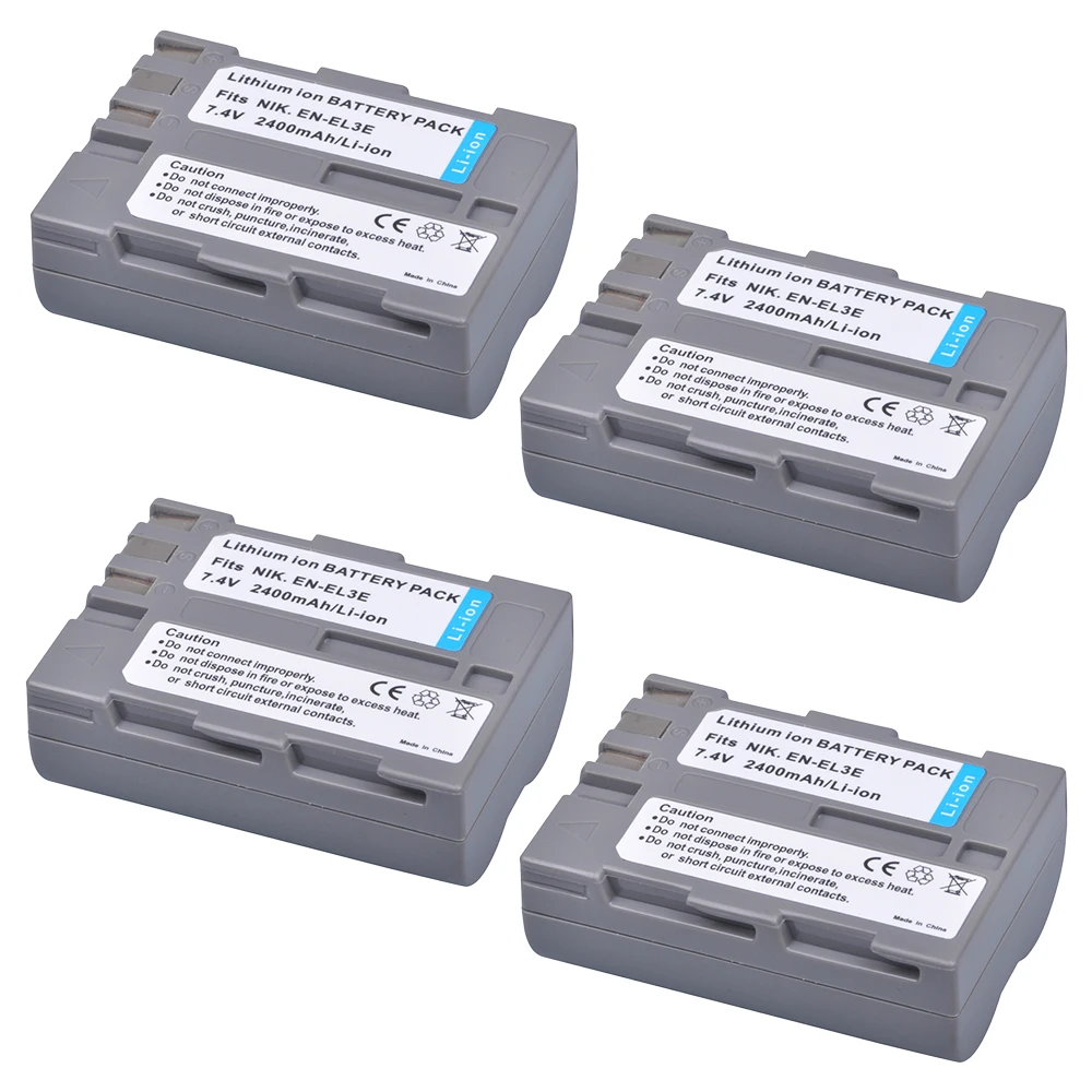 

2400mAh EN-EL3 EN-EL3e Battery for Nikon D300S, D700, D90, D300, D200, D80, D50, D70, D70s, D30