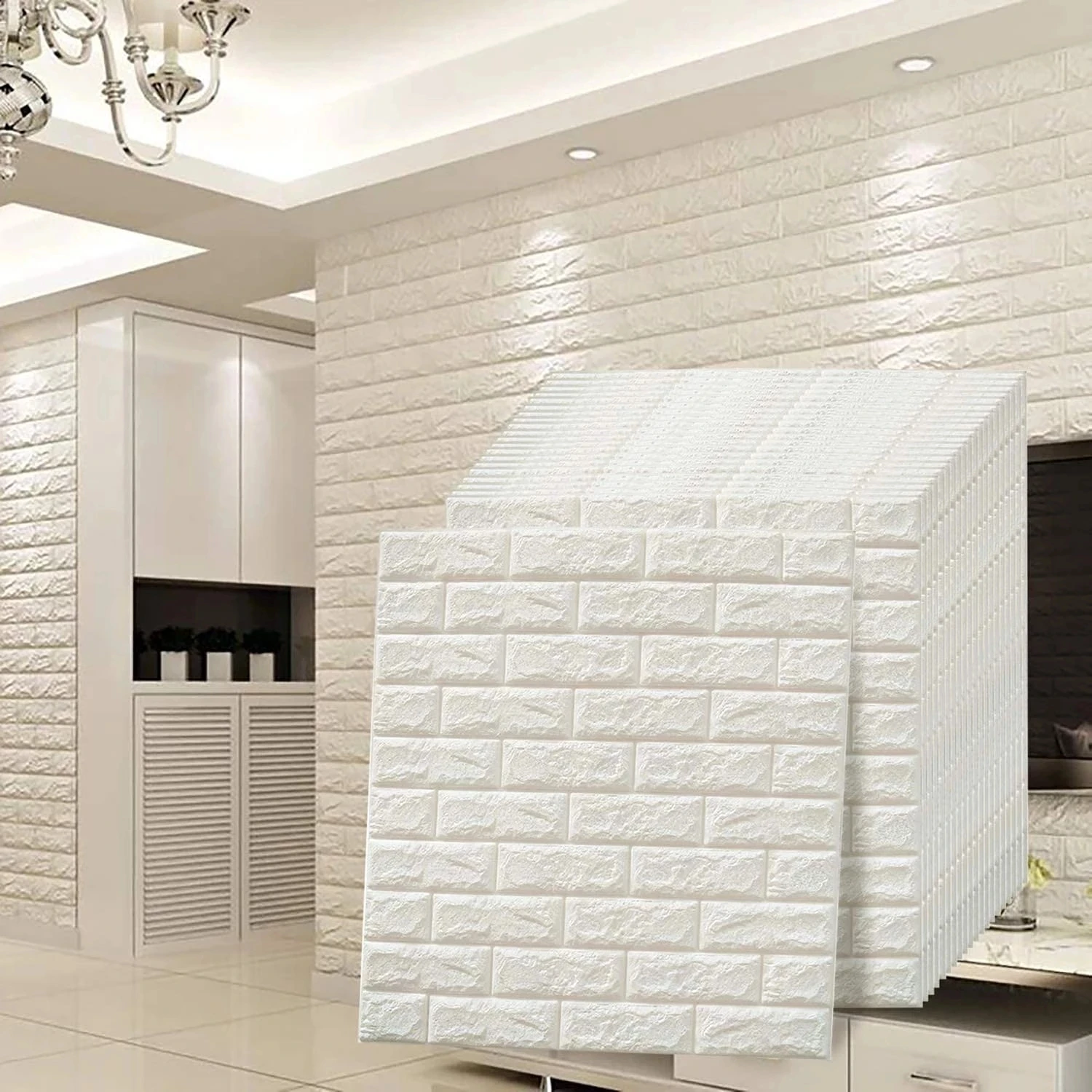 

10 Pcs 3D Self Adhesive Waterproof Wall Stickers For Home Decoration Bathroom Kitchen Living Room Background Marbling Wallpaper