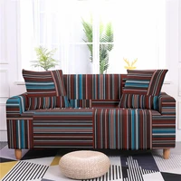 geometric lines sofa cover stretch spandex simple home decor printing sofa cover living room cushion cover all inclusive 1pc