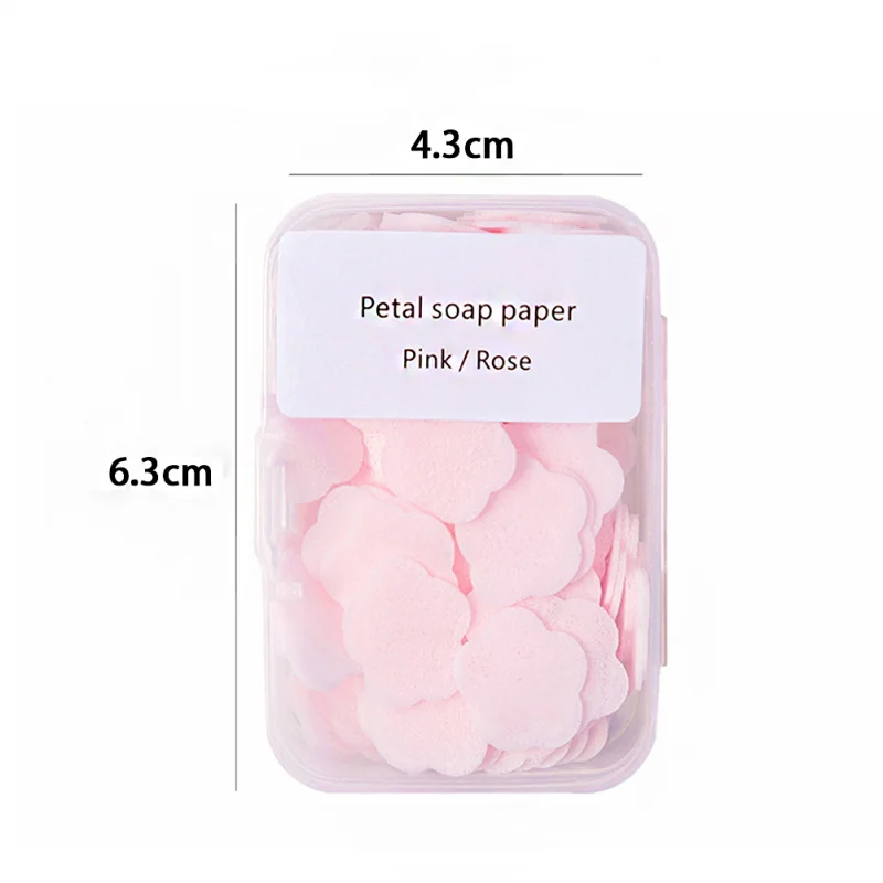 100 шт./коркоркор. мини-лепесток мыла портативный одноразовый лепесток хлопья для