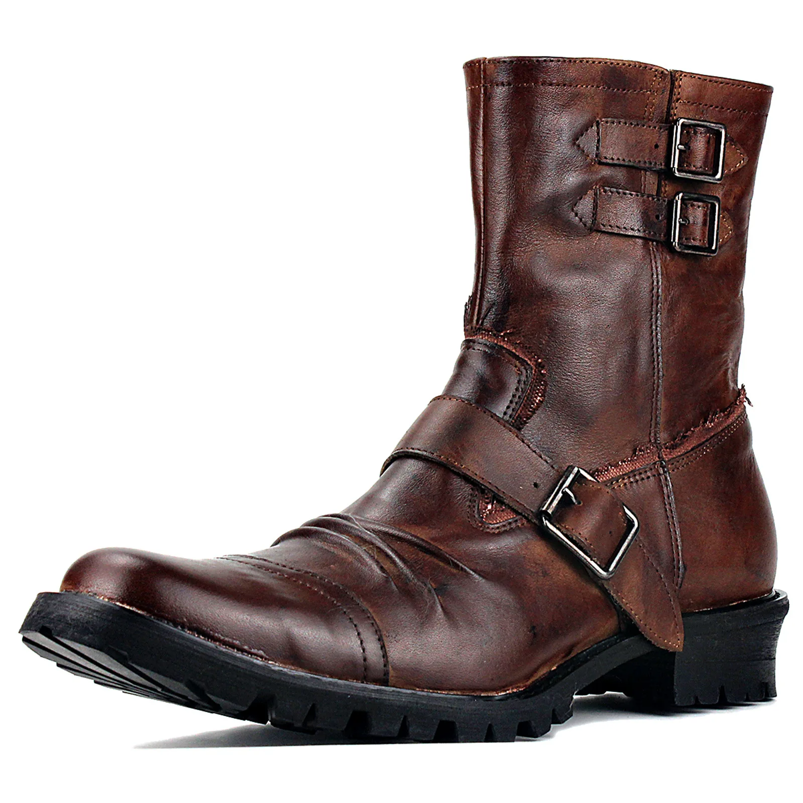 

SunNY Everest Large High Top Shoes Handmade Motorcycle Boots Men's Martin Boots Men's Boots Leather Men's Shoes Tooling Boots