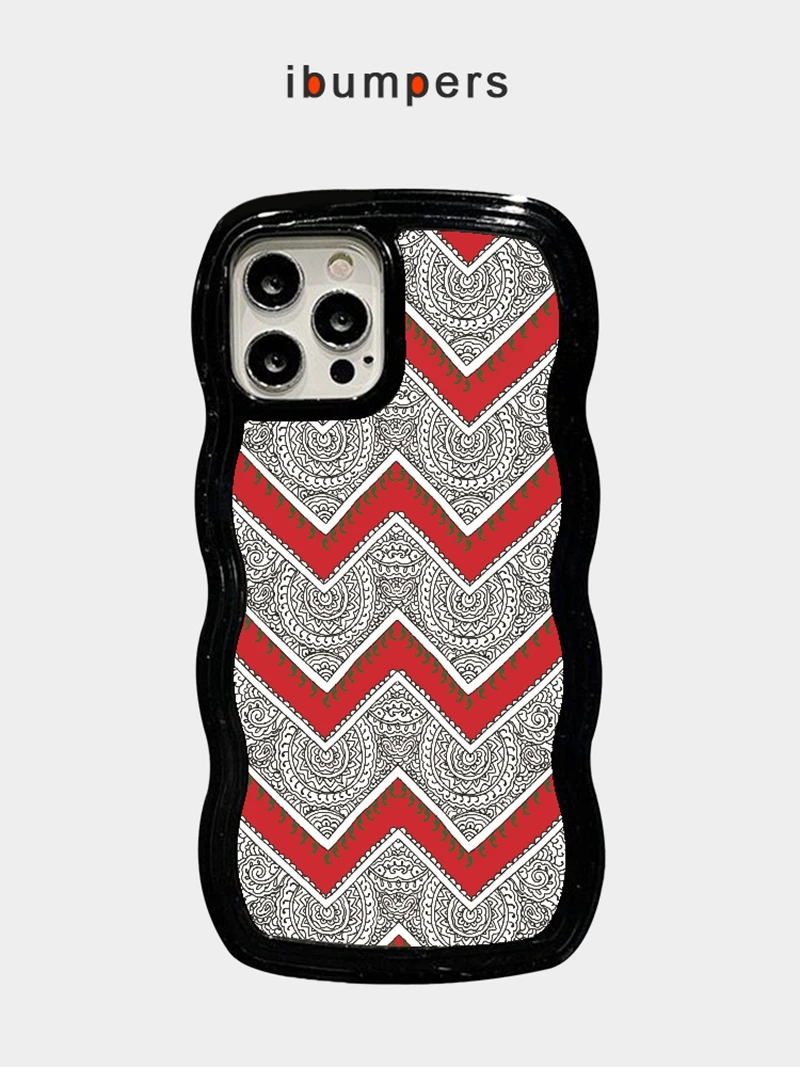 

Simple Geometric Patchwork Curly Wave Case for Iphone 14 12 13 for Iphone 11 Pro Max Xr Xs Max 7 8 Plus Anti-Drop Phone Cover