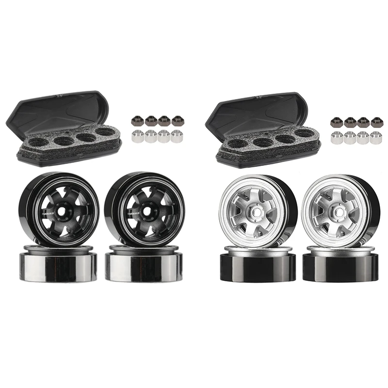 

4Pcs 92G 1.0In Metal Beadlock Wheel Hub For Axial SCX24 AX24 Traxxas TRX4M FMS FCX24 1/18 1/24 RC Crawler Car Upgrades