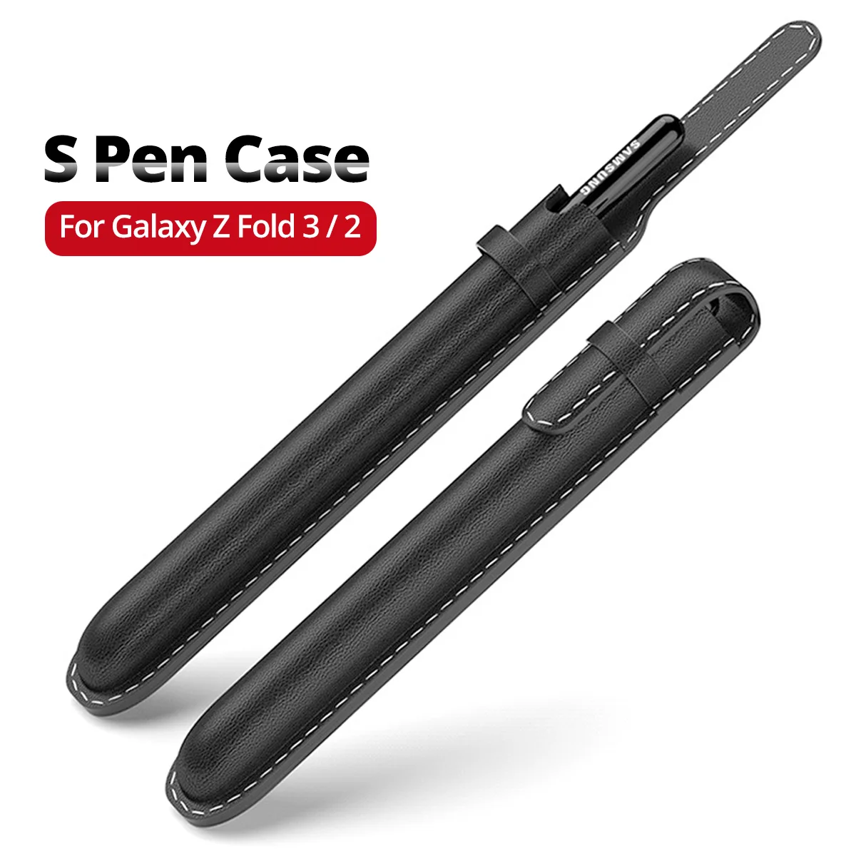 

Leather Touch Screen Pen Case For Samsung Galaxy Z fold 2 3 4 W21 22 23 S Pen Fold Edition Holder Protective Pen Cover Pouch Bag