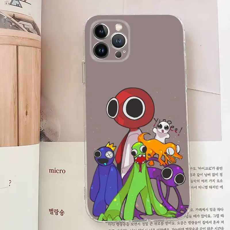 Rainbow Friends Toy Cartoon Game Phone Case Silicone Soft for iphone 14 13 12 11 Pro Mini XS MAX 8 7 6 Plus X XS XR Cover images - 6