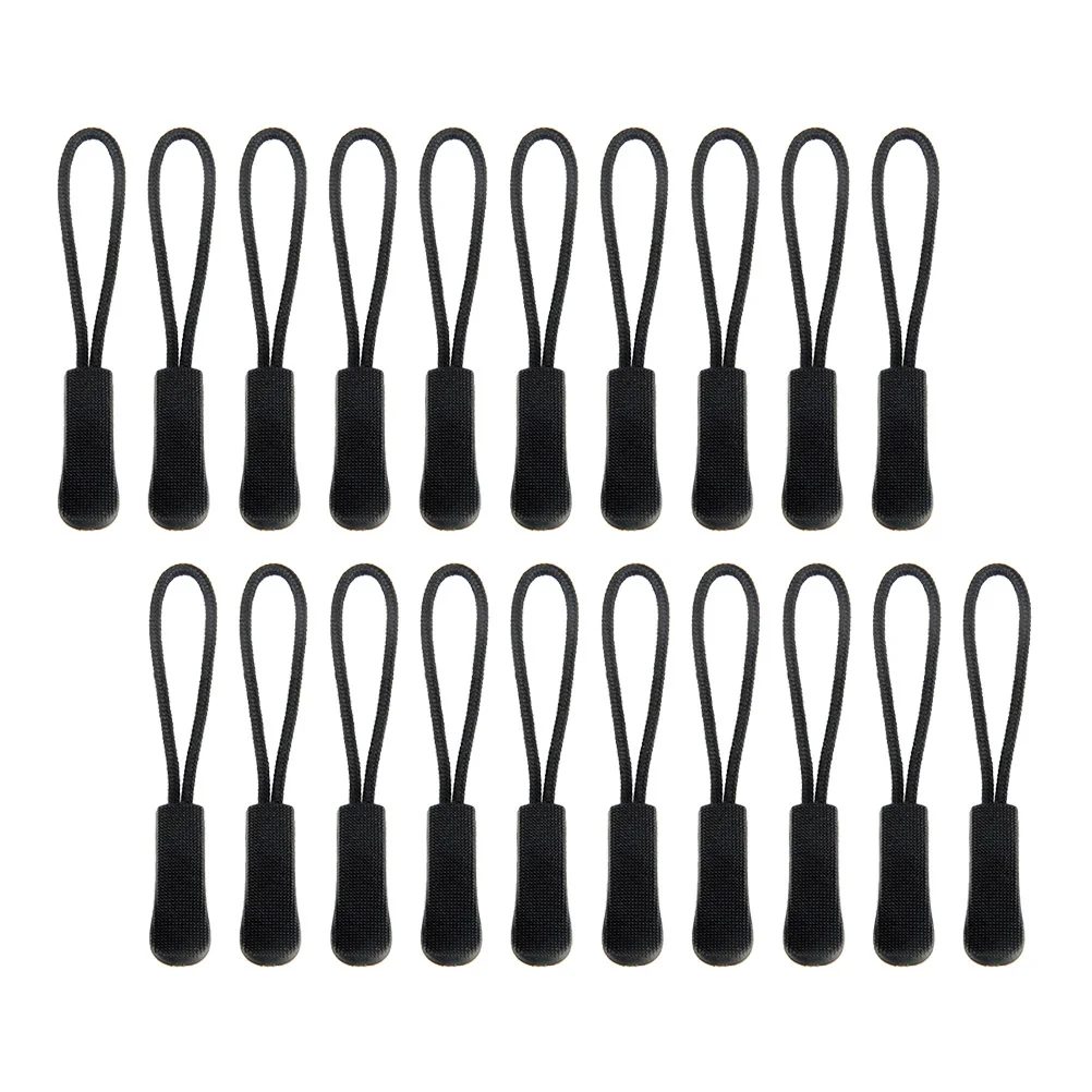 

40 Pcs Drawstrings Zipper Tag Pulls Boot Zipper Jackets Zipper Pulls Black Zipties Bag Zipper Puller Repair